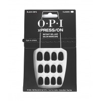 OPI xPRESS/ON, zestaw sztucznych paznokci, czarne