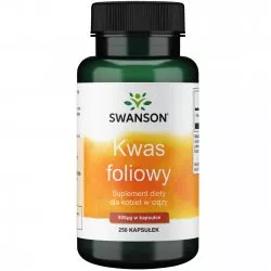 Swanson Kwas foliowy 800mcg 250kaps