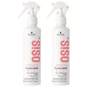 Schwarzkopf OSIS+ Flatliner, termoochronne serum prostujące w sprayu, dwupak, 2x200ml