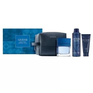Guess Seductive Homme Blue komplet upominkowy dla mężczyzn: woda toaletowa 100ml, dezodorant spray 226ml, żel pod prysznic 100ml, kosmetyczka
