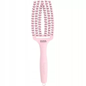 Olivia Garden Fingerbrush Love Double Bristles Pastel Pink, szczotka do włosów, różowa