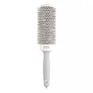 Olivia Garden Expert Blowout Speed Wavy Bristles, szczotka do suszenia włosów, White&Grey 45mm