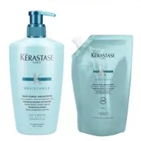 Kerastase Resistance, zestaw do włosów zniszczonych, kąpiel 500ml + refill 500ml