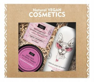 LaQ Music, zestaw, żel Kotka 300ml + mus do mycia twarzy 40g (Magnolia) + mus do depilacji Magnolia 100g (sianko)