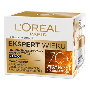 L'Oreal Paris Ekspert Wieku Przeciwzmarszczkowy krem odżywczy na noc 70+, 50ml