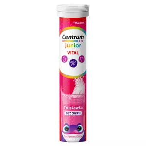 Centrum Vital Junior suplement diety truskawka 20 tabletek musujących