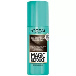 L'Oreal Paris Magic Retouch, spray do retuszu odrostów, Chłodny brąz, 75ml