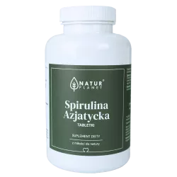 NaturPlanet, Spirulina tabletki, 125g (ok.500 tabletek)