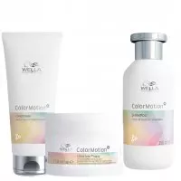 Wella Color Motion, zestaw chroniący kolor włosów farbowanych, szampon + odżywka + maska
