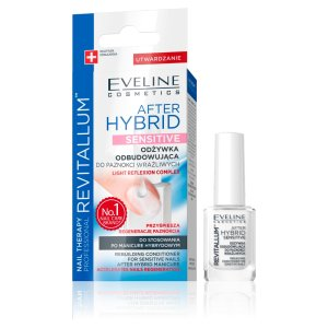 Eveline Nail Therapy Professional, odbudowująca odżywka do paznokci, after hybrid sensitive, 12ml