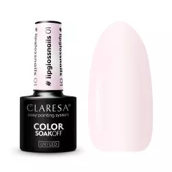 Claresa, lakier hybrydowy z efektem błyszczyka, #LIPPGLOSSNAILS 01, 5g