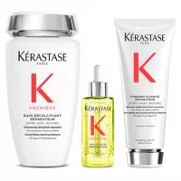 Kerastase Premiere, zestaw naprawczy, kąpiel + odżywka + olejek
