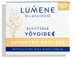 Lumene KLASSIKKO, Przeciwzmarszczkowy krem rewitalizujący na noc 50+, 50ml