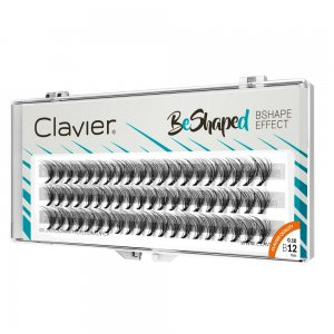 Clavier BeShaped jedwabne kępki rzęs skręt B 10D 12mm
