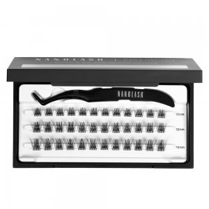Nanolash DIY Eyelash Extensions Stick & Go kępki sztucznych rzęs z aplikatorem Harmony 36szt.