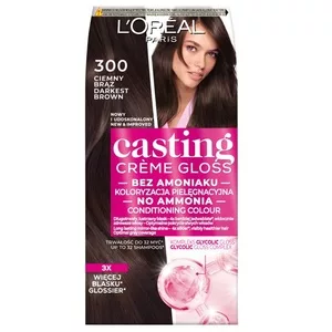 L'Oreal Paris Casting Crème Gloss Farba do włosów bez amoniaku, 300 Ciemny Brąz