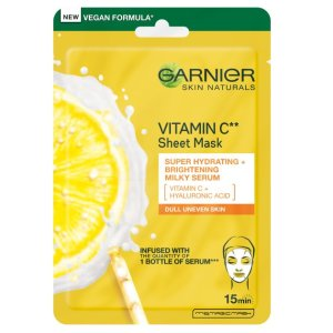 Garnier Skin Naturalsmleczna maska na tkaninie rozświetlająca z witaminą C 28 g