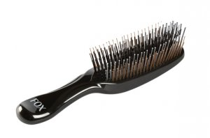 Fox Scalp, szczotka do masażu skóry głowy i rozczesywania włosów, Black Shine, ref.1509397