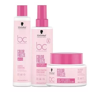 Schwarzkopf BC Color Freeze pH 4.5, zestaw do włosów farbowanych, szampon + odżywka w sprayu + maska
