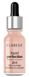 Claresa, 2W1 KOREKTOR I PODKŁAD KRYJĄCY LIQUID PERFECTION 104 NUDE 18g