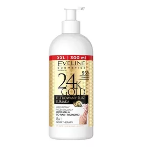Eveline Cosmetics 24K Gold luksusowy regenerujący krem-serum do rąk 300ml