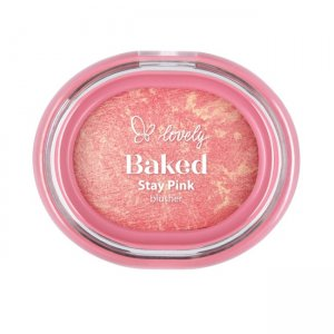 Lovely Stay Pink Baked Blusher wypiekany róż do policzków 04 3.5g