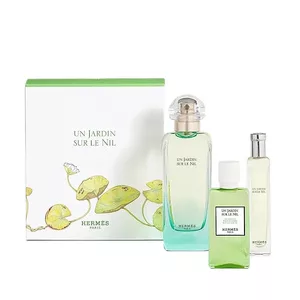 Hermes Un Jardin Sur Le Nil zestaw woda toaletowa spray 100ml + woda toaletowa spray 15ml + żel pod prysznic 40ml (U)