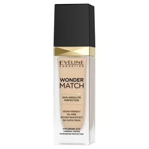 Eveline Wonder Match, luksusowy podkład do twarzy, 11 almond, 30ml