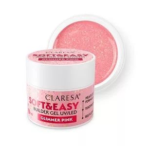 Claresa Soft& Easy Builder Gel żel budujący Glimmer Pink 45g
