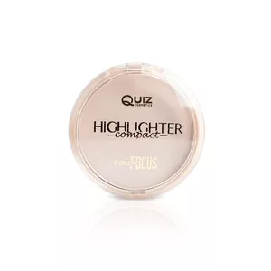 Quiz Cosmetics Color Focus Highlighter Powder puder rozświetlający wzbogacony witaminą E N°01 Pink 10g