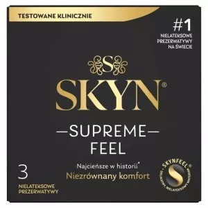 Skyn Supreme Feel cienkie nielatektowe prezerwatywy 3szt.