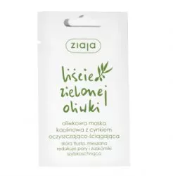 Ziaja Liście Zielonej Oliwki, maska kaolinowa oczyszczająco-ściągająca, 7ml