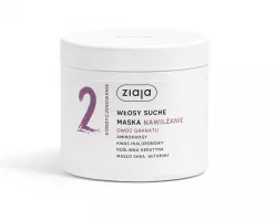 Ziaja Włosy roślinnie pielęgnujemy, owoc granatu, maska nawilżenie do włosów suchych, 350ml