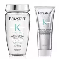 Kerastase Symbiose, zestaw przeciwłupieżowy, kąpiel + peeling, 250ml + 200ml