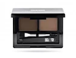 Pupa Eyebrow Design Set, zestaw do stylizacji brwi w kasetce, 002 Brown