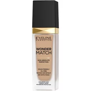 Eveline Wonder Match, luksusowy podkład do twarzy, 30 cool beige, 30ml