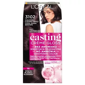 L'Oreal Paris Casting Crème Gloss Farba do włosów 3102 Chłodny ciemny brąz