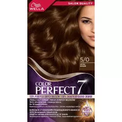 Wella Color Perfect 7, farba do włosów, 5/0 jasny brąz, 50ml