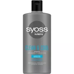Syoss, Men Clean & Cool Shampoo szampon do włosów normalnych i przetłuszczających się 440ml