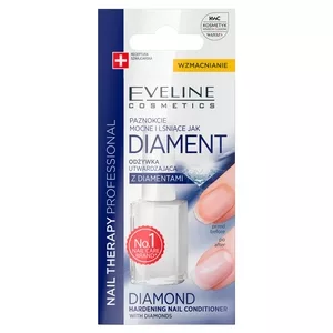 Eveline Nail Therapy Professional, odżywka utwardzająca z diamentami, 12ml