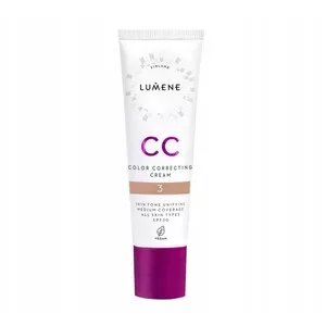Lumene CC 7w1, lekki podkład redukujący zaczerwienienia, 3 SPF 20, 30ml