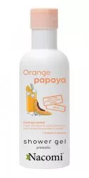 Nacomi, żel pod prysznic pomarańcza i papaja, 300ml