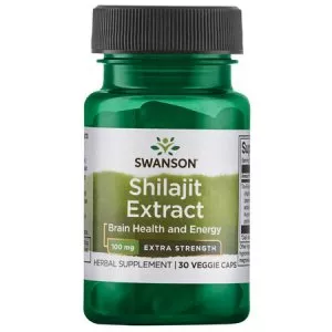 Swanson, Ekstrakt z shilajit - extra strength, suplement diety, 100mg, 30kaps, ref.SWH214