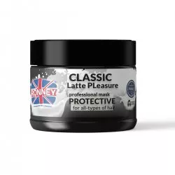 Ronney Professional Mask Classic Latte Pleasure Protective, Maska ochronna do każdego rodzaju włosów 300ml