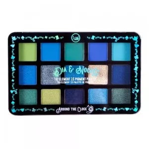 J.Cat Beauty Dia-Noche Tri-Element 15 eyeshadow palette, paleta cieni do oczu, Around the clock, 16g
