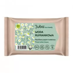 Luba Eco Family nawilżany papier toaletowy z Wodą Rumiankową 50szt.