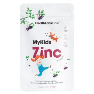 HealthLabs MyKids Zinc cynk dla dzieci w żelkach 60 żelek