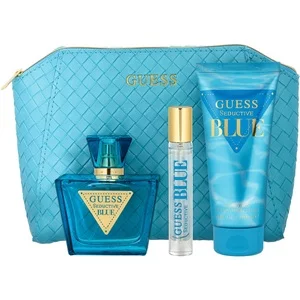 Guess Seductive Blue zestaw woda toaletowa spray 75ml + woda toaletowa spray 15ml + balsam do ciała 100ml + kosmetyczka (W)