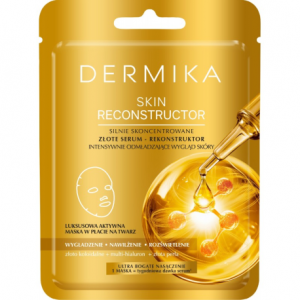 Dermika Skin Reconstructor, odmładzająca aktywna maska w płacie na twarz, 1szt