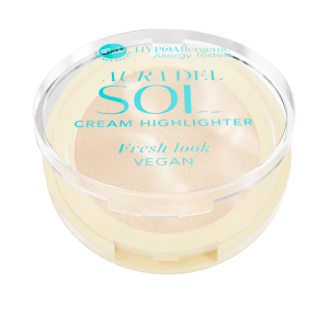 Bell HYPOAllergenic Aura Del Sol, hypoalergiczny kremowy rozświetlacz do twarzy, 01, 3,5g